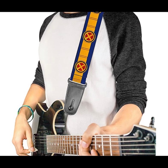 Buckle Down spider web white/black guitar strap - Picture 4 of 4